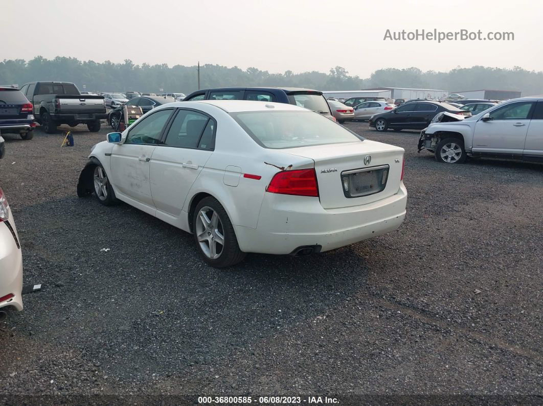 2005 Acura Tl   White vin: 19UUA66235A011104