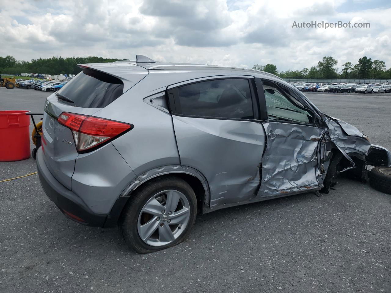 2019 Honda Hr-v Ex Серебряный vin: 3CZRU6H56KM725269