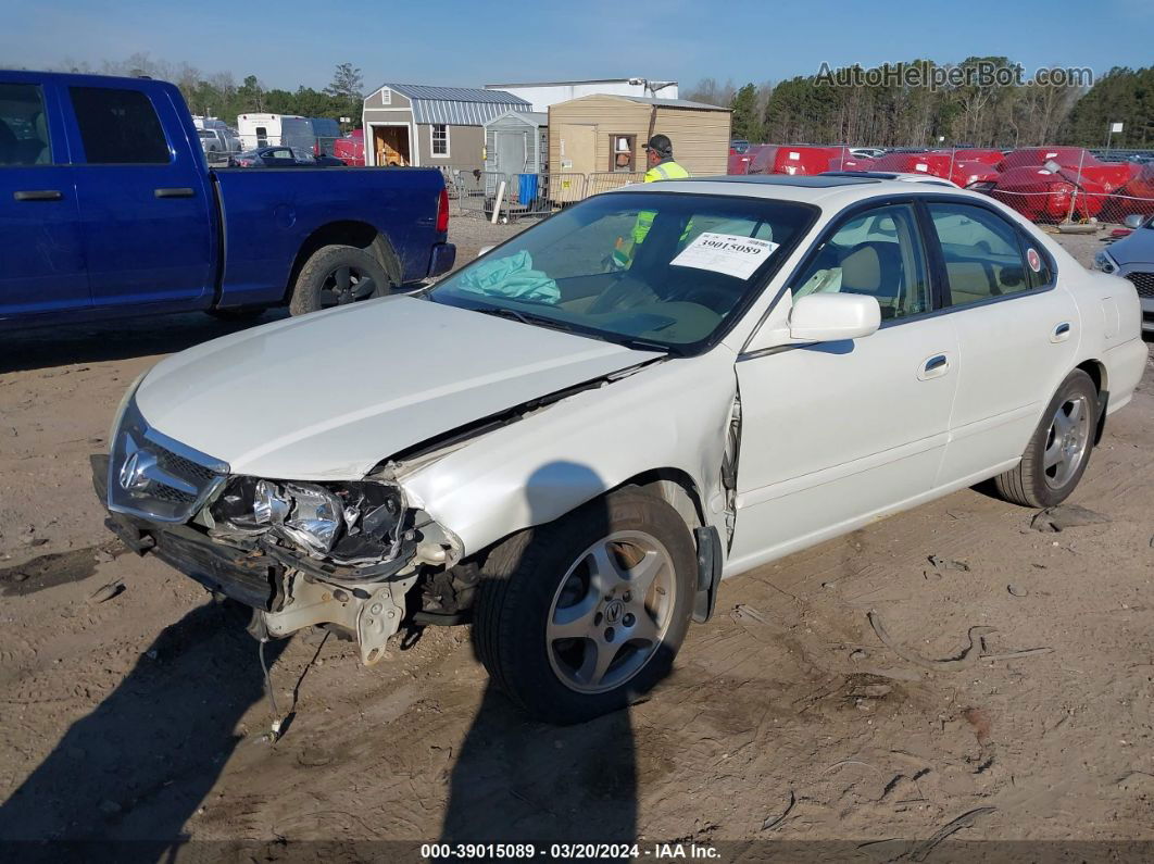 2002 Acura Tl 3.2 White vin: 19UUA56612A007030