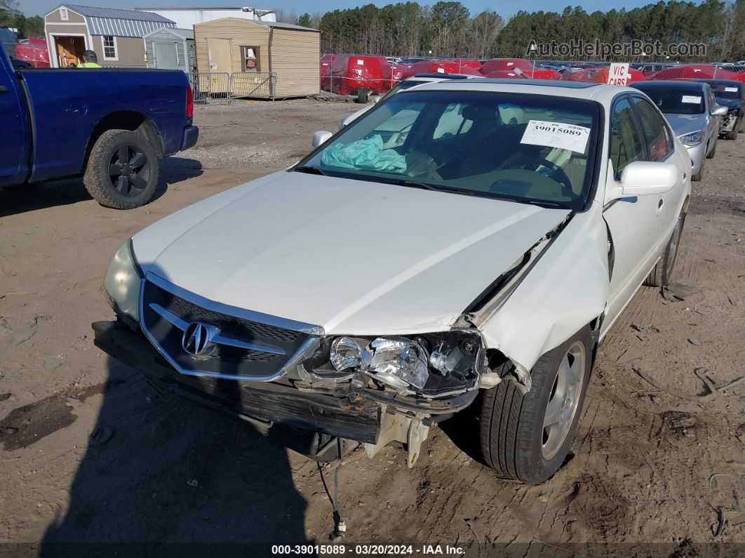 2002 Acura Tl 3.2 White vin: 19UUA56612A007030