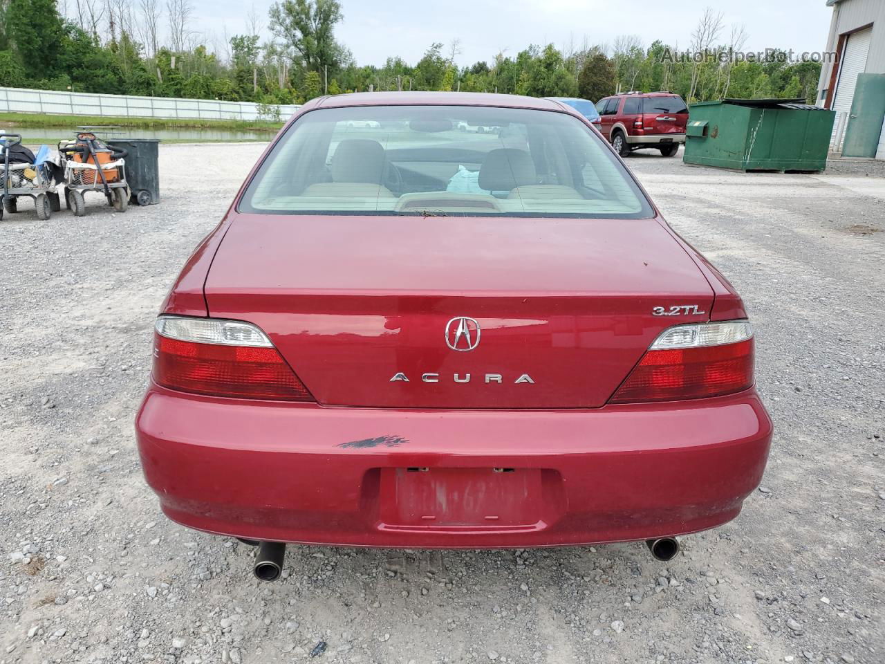 2002 Acura 3.2tl  Red vin: 19UUA56632A052972