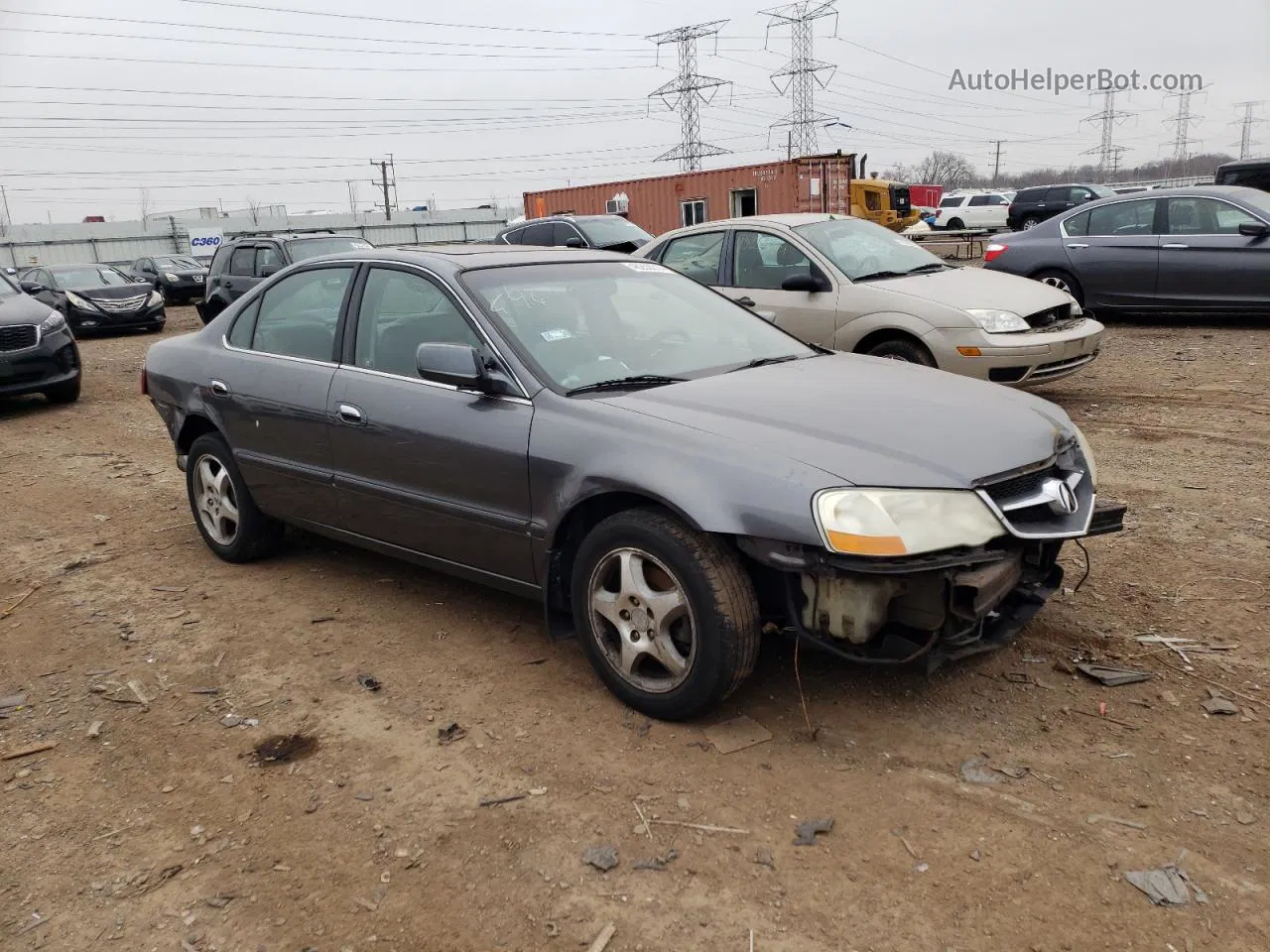 2002 Acura 3.2tl  Серый vin: 19UUA56652A006611