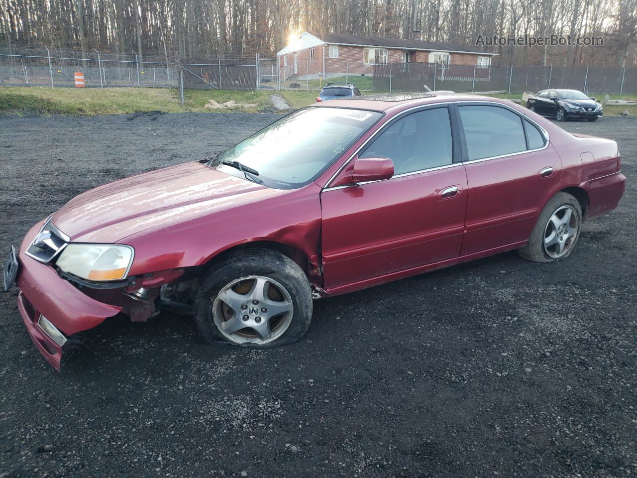 2002 Acura 3.2tl  Red vin: 19UUA56652A028561