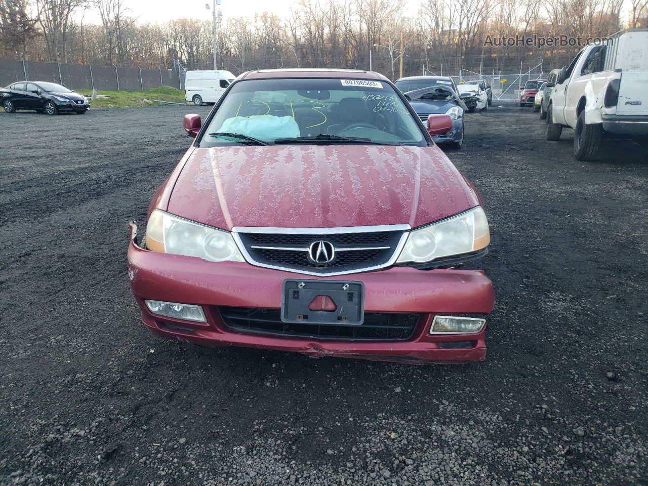 2002 Acura 3.2tl  Red vin: 19UUA56652A028561