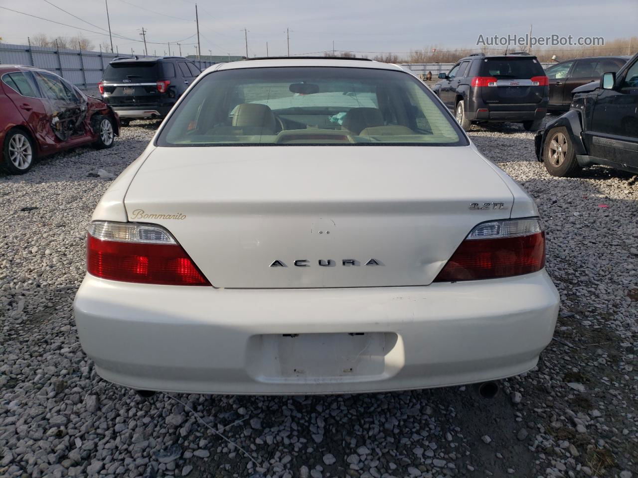 2002 Acura 3.2tl  White vin: 19UUA56662A038970