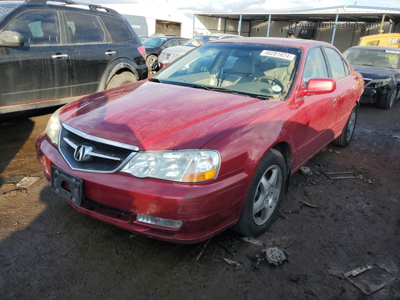 2002 Acura 3.2tl  Red vin: 19UUA56662A044185