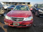 2002 Acura 3.2tl  Красный vin: 19UUA56662A044185