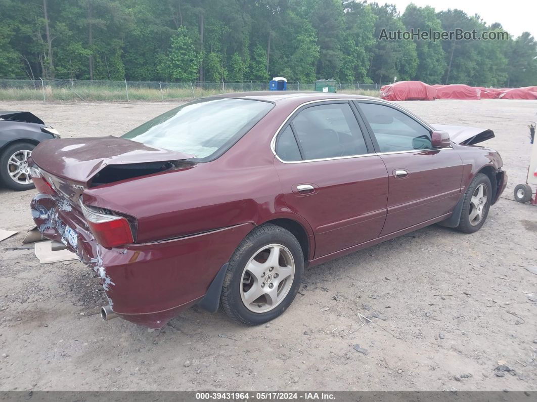 2002 Acura Tl 3.2 Red vin: 19UUA56672A045751