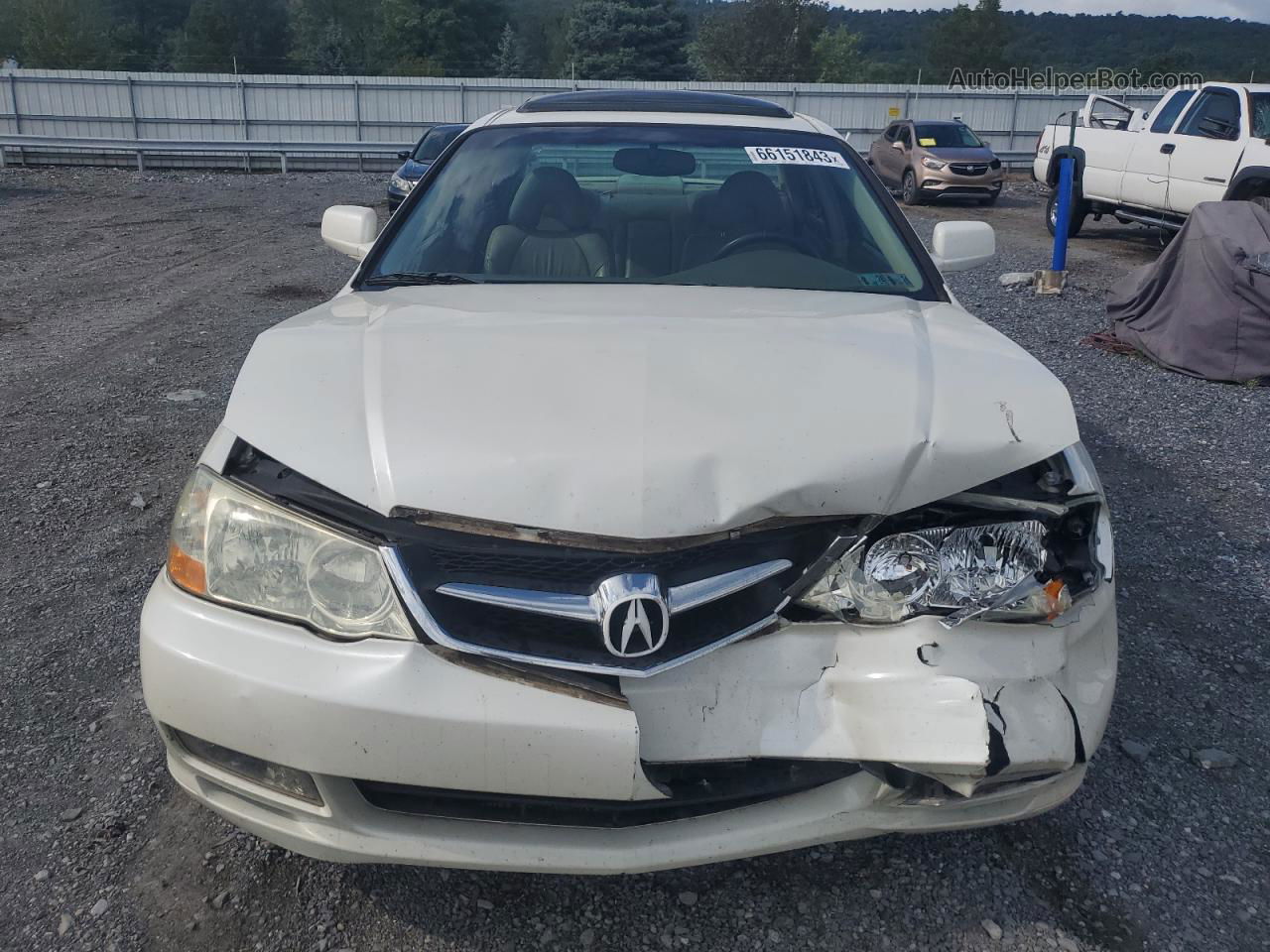 2002 Acura 3.2tl Type-s White vin: 19UUA56882A031908