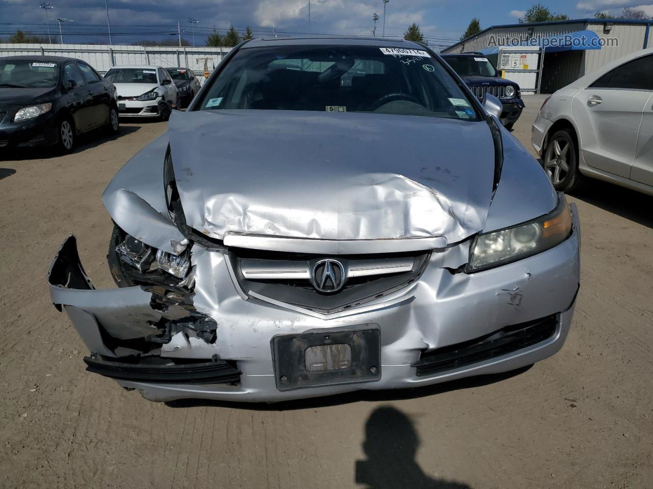 2005 Acura Tl  Silver vin: 19UUA65515A053315