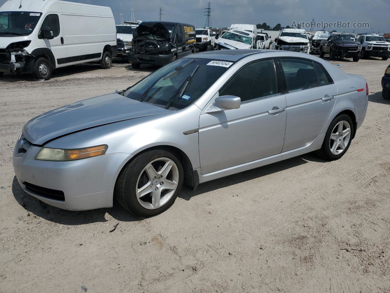 2005 Acura Tl  Silver vin: 19UUA65535A039674