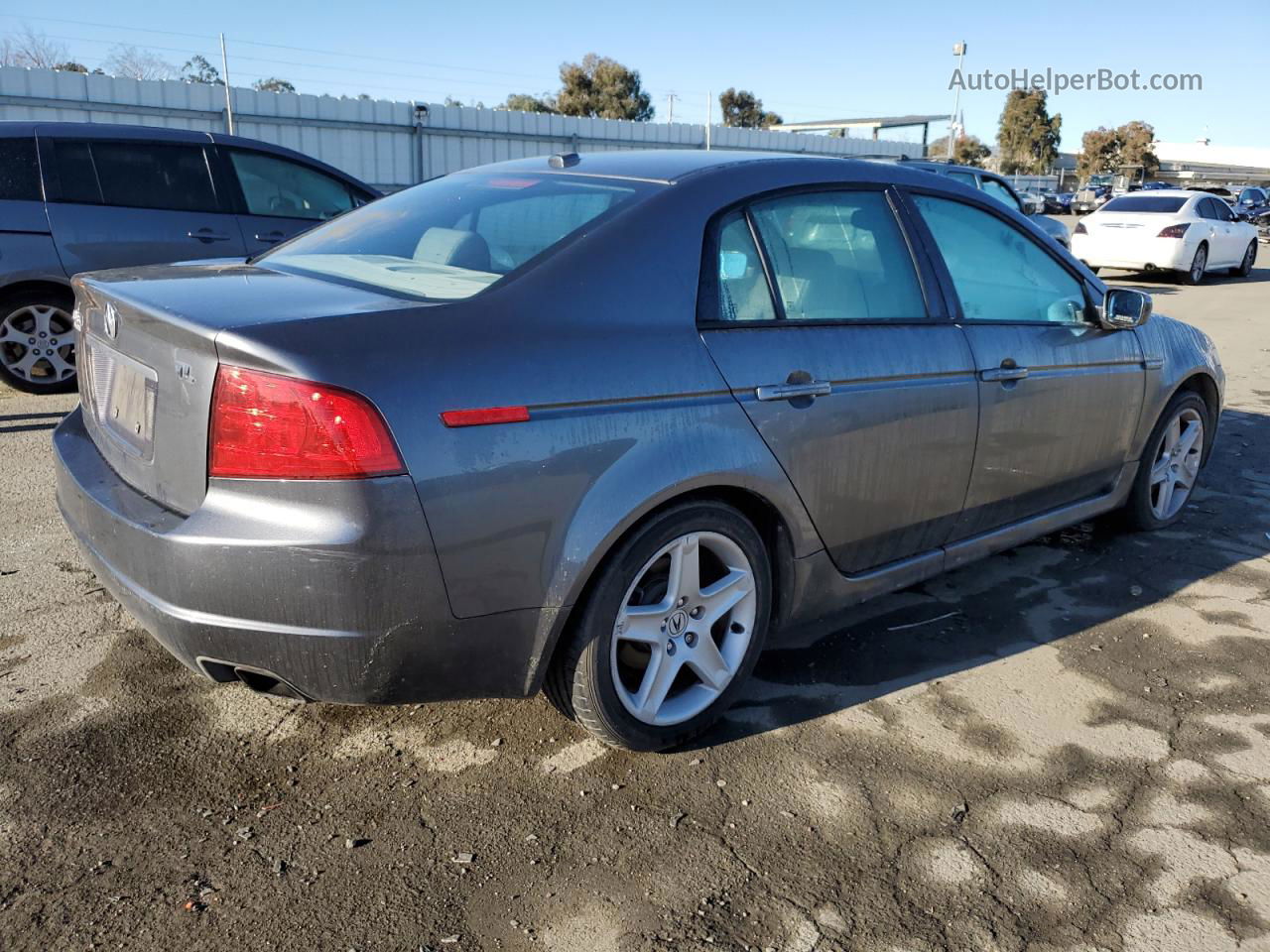 2005 Acura Tl  Серый vin: 19UUA65535A065045