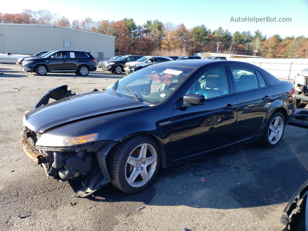 2005 Acura Tl  Black vin: 19UUA65555A029454