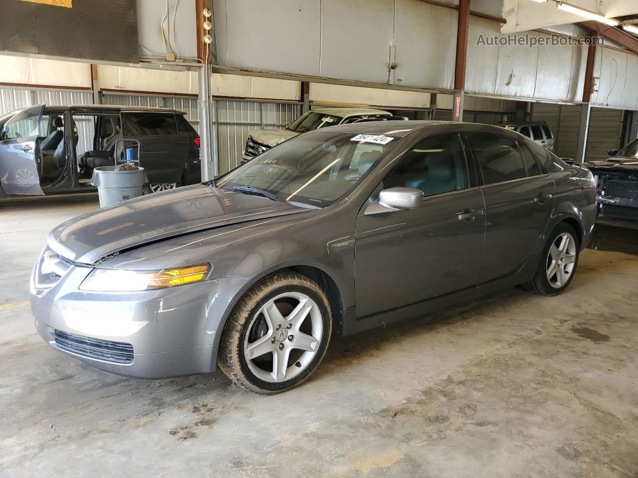 2005 Acura Tl  Gray vin: 19UUA65585A053957