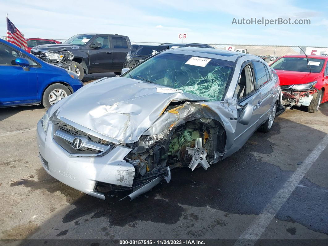 2005 Acura Tl Silver vin: 19UUA655X5A965912