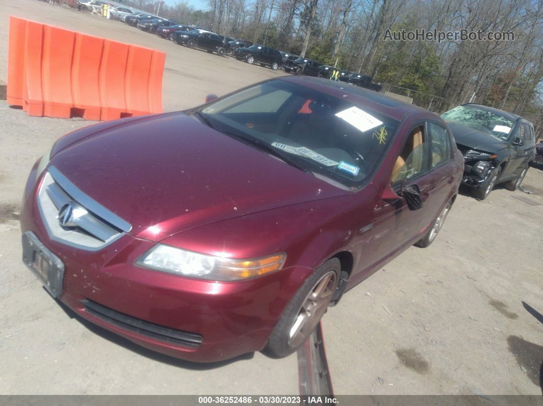 2005 Acura Tl   Maroon vin: 19UUA66205A022772