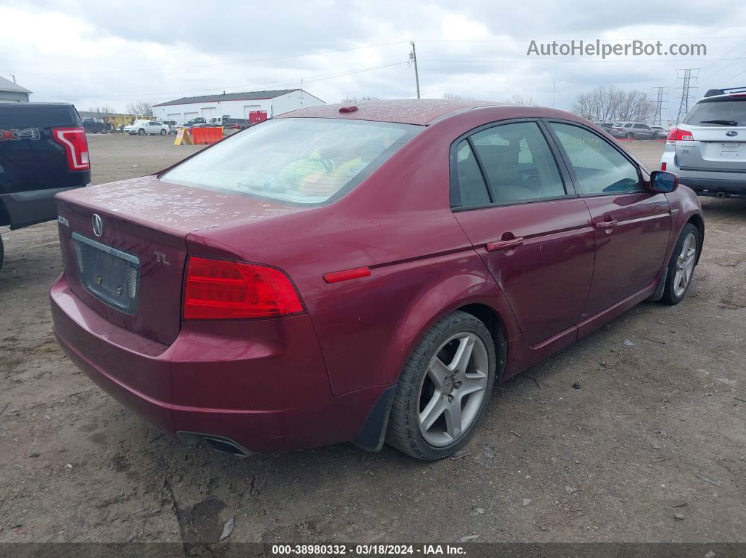 2005 Acura Tl   Maroon vin: 19UUA66205A024649