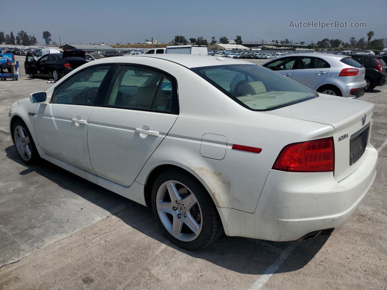 2005 Acura Tl  White vin: 19UUA66205A031780