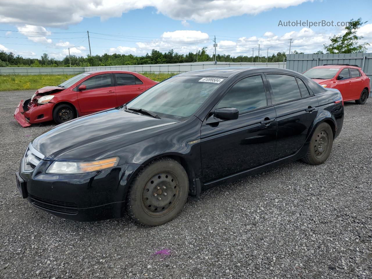 2005 Acura Tl  Black vin: 19UUA66205A802075