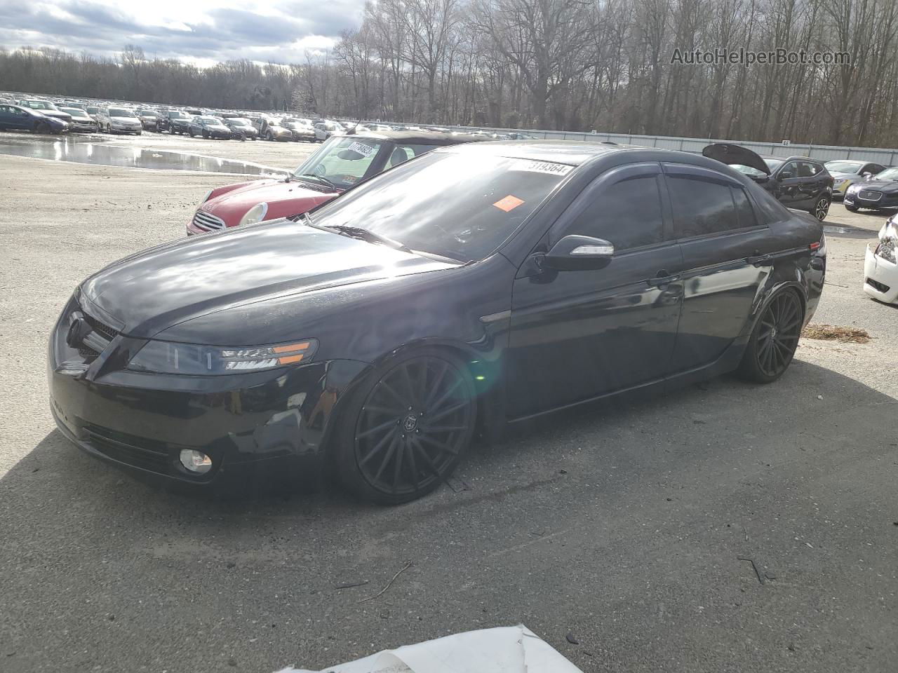 2008 Acura Tl  Black vin: 19UUA66208A007208