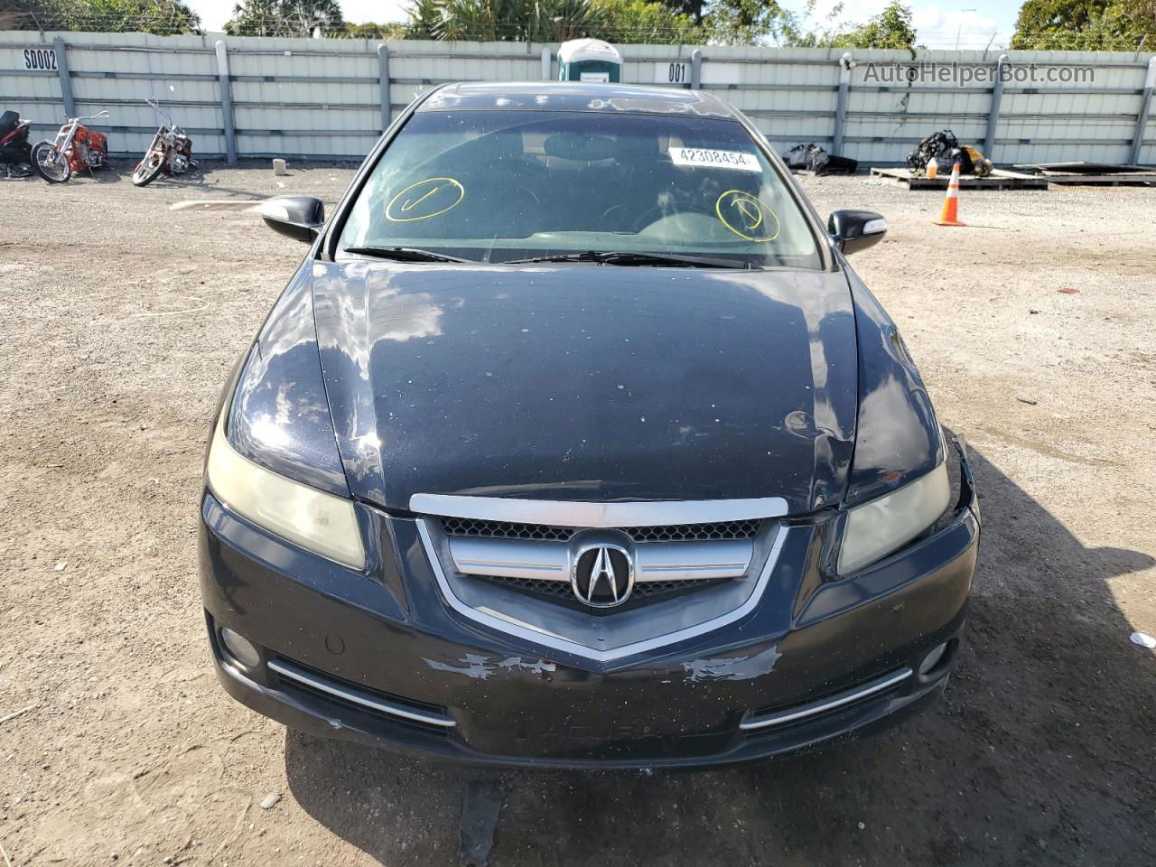 2008 Acura Tl  Black vin: 19UUA66208A010562