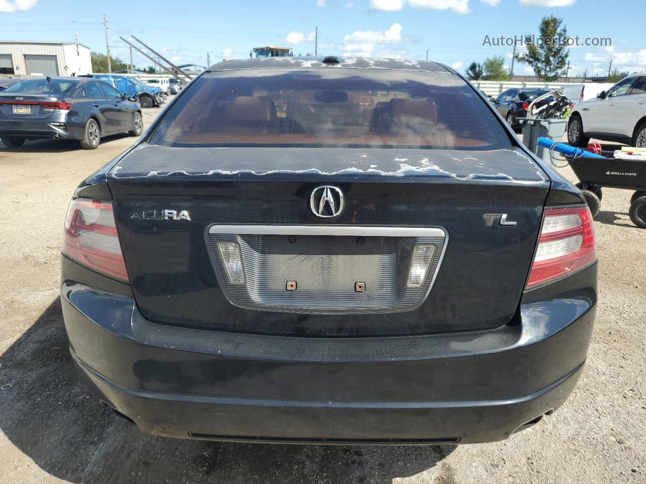 2008 Acura Tl  Black vin: 19UUA66208A010562