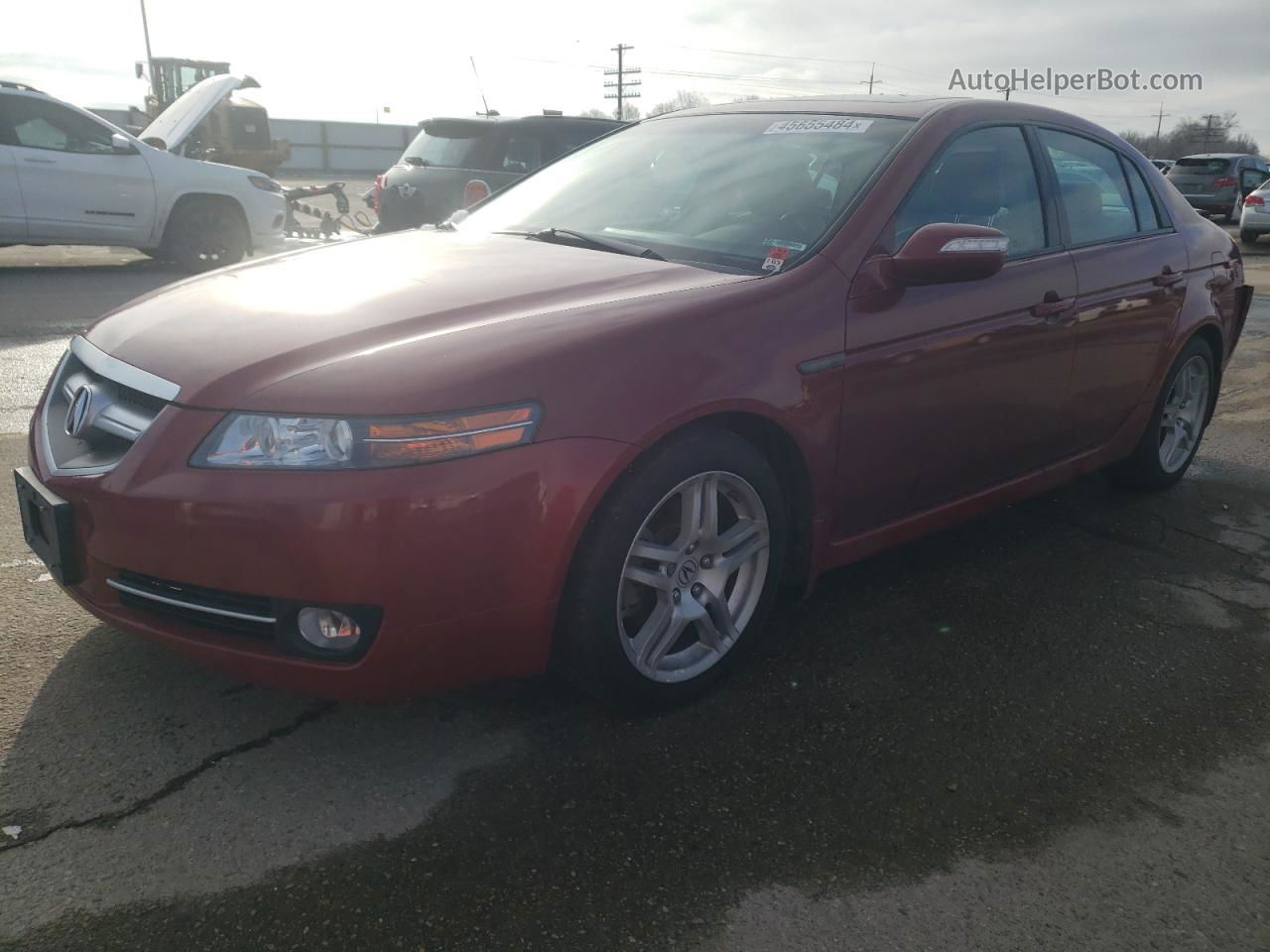 2008 Acura Tl  Красный vin: 19UUA66208A025191