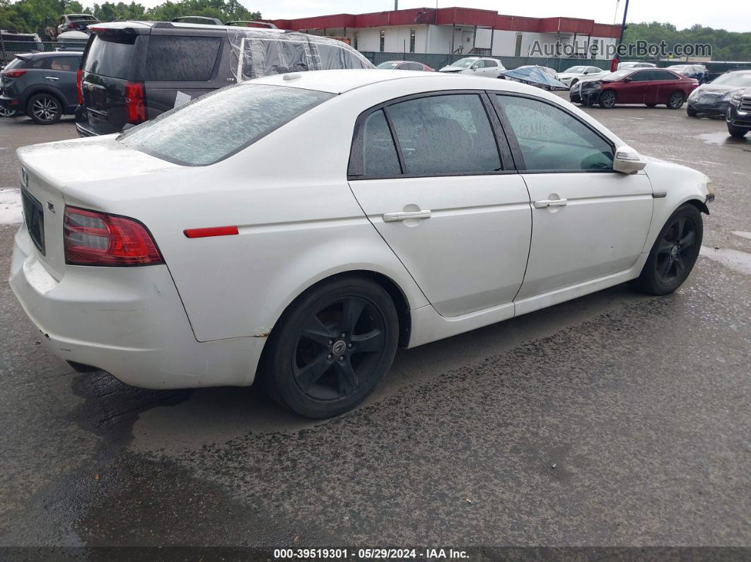 2008 Acura Tl 3.2 White vin: 19UUA66208A027040