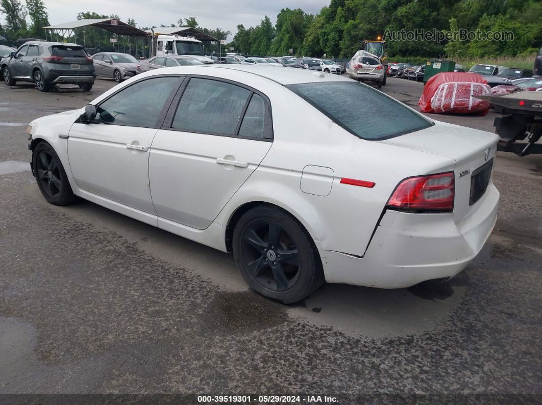 2008 Acura Tl 3.2 White vin: 19UUA66208A027040