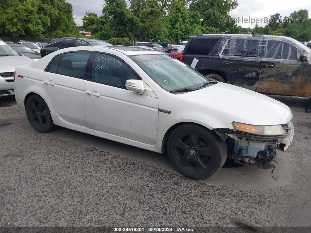 2008 Acura Tl 3.2 White vin: 19UUA66208A027040