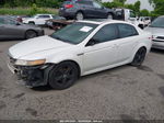 2008 Acura Tl 3.2 White vin: 19UUA66208A027040