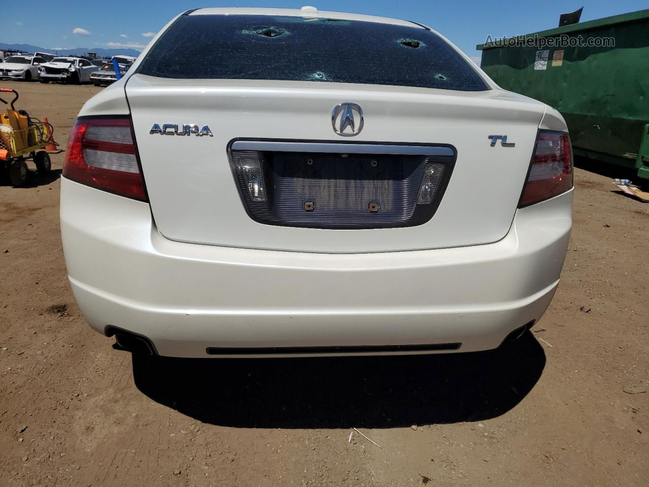 2008 Acura Tl  White vin: 19UUA66208A028477