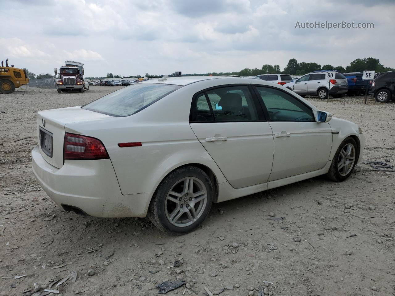 2008 Acura Tl  White vin: 19UUA66208A037342