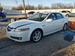 2008 Acura Tl  White vin: 19UUA66208A055193