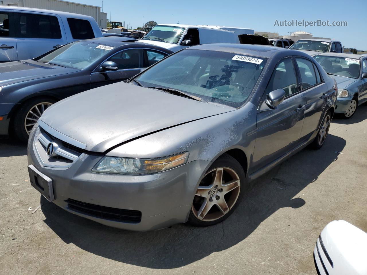 2005 Acura Tl  Gray vin: 19UUA66215A007102