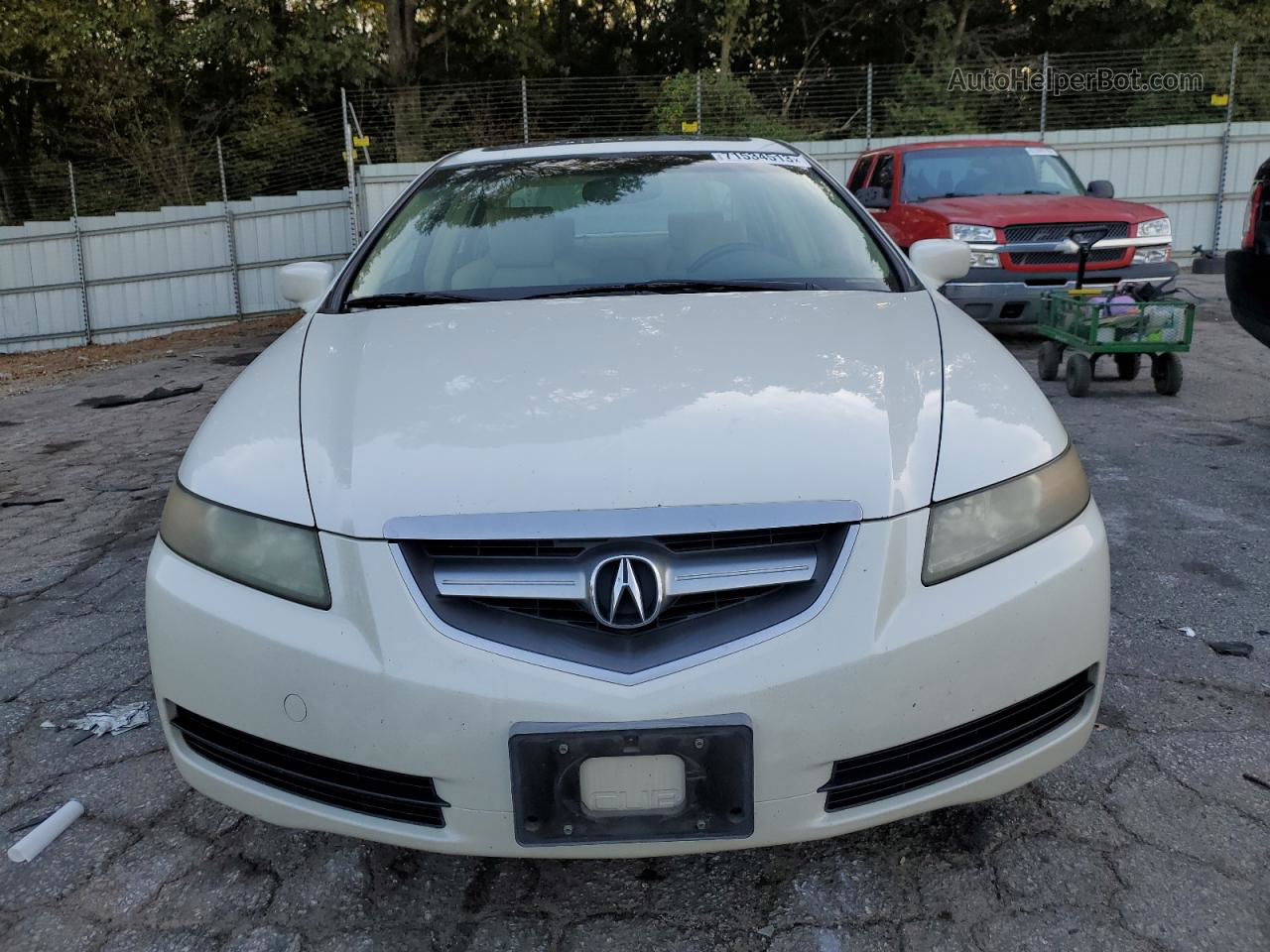 2005 Acura Tl  White vin: 19UUA66215A041105