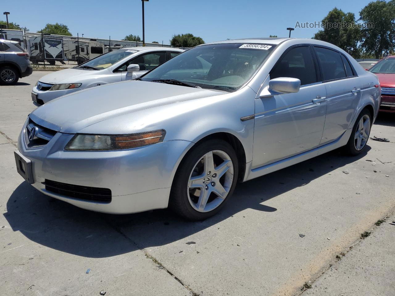 2005 Acura Tl  Silver vin: 19UUA66215A044117