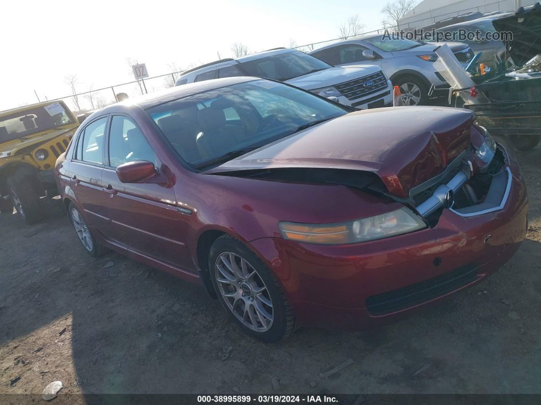 2005 Acura Tl   Maroon vin: 19UUA66215A072483