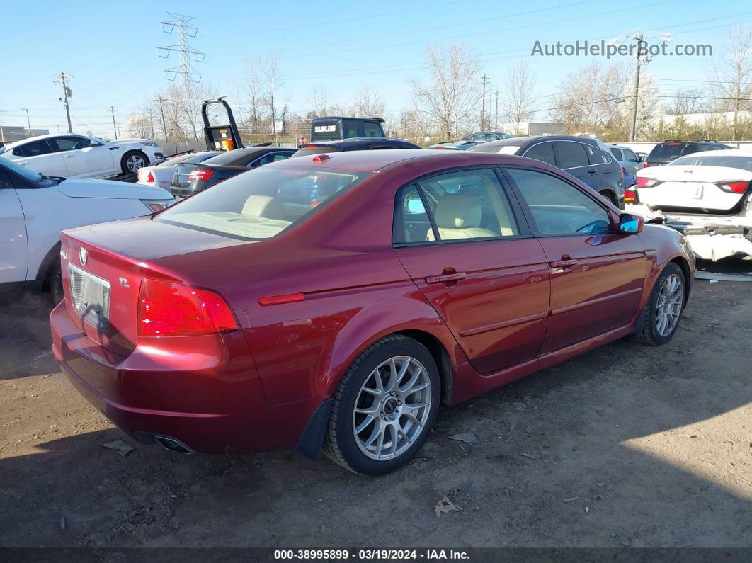 2005 Acura Tl   Maroon vin: 19UUA66215A072483