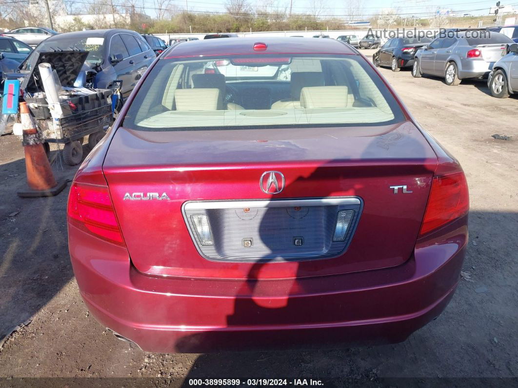 2005 Acura Tl   Maroon vin: 19UUA66215A072483