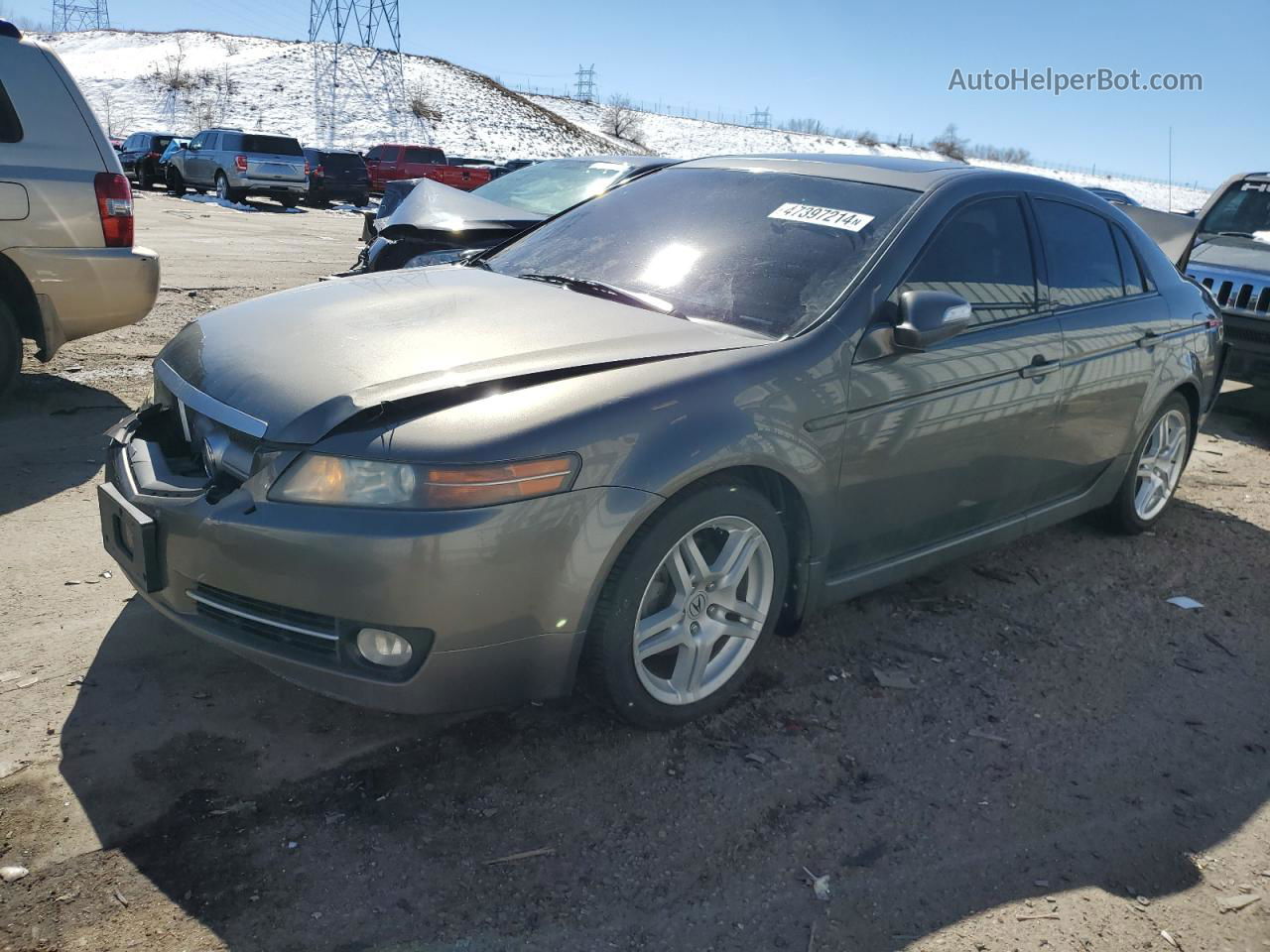 2008 Acura Tl  Gray vin: 19UUA66218A038158