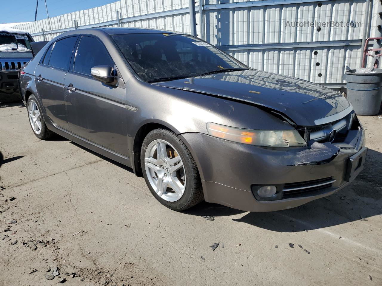 2008 Acura Tl  Gray vin: 19UUA66218A038158