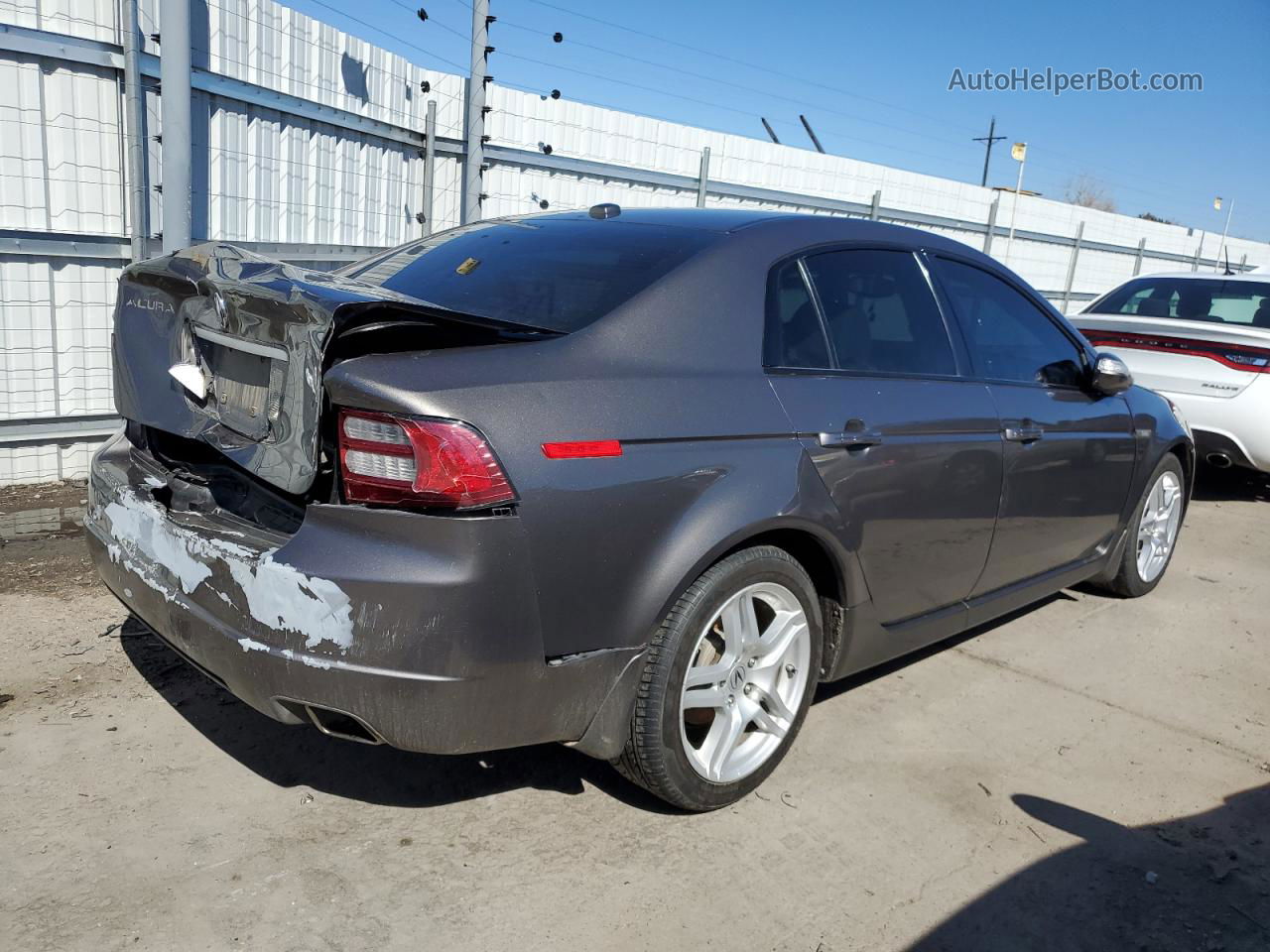 2008 Acura Tl  Gray vin: 19UUA66218A038158