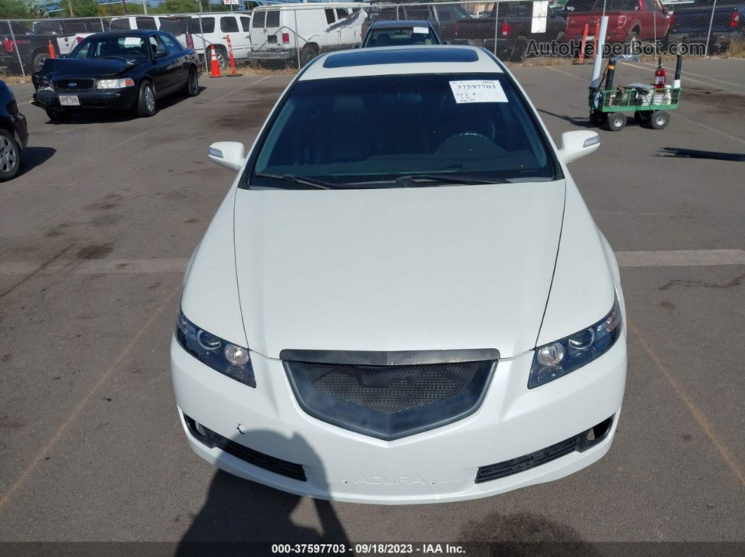 2008 Acura Tl   White vin: 19UUA66218A048866