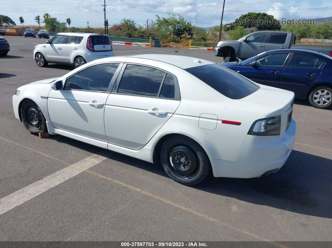 2008 Acura Tl   White vin: 19UUA66218A048866