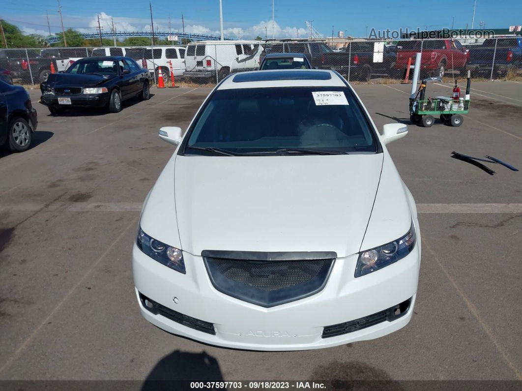 2008 Acura Tl   White vin: 19UUA66218A048866