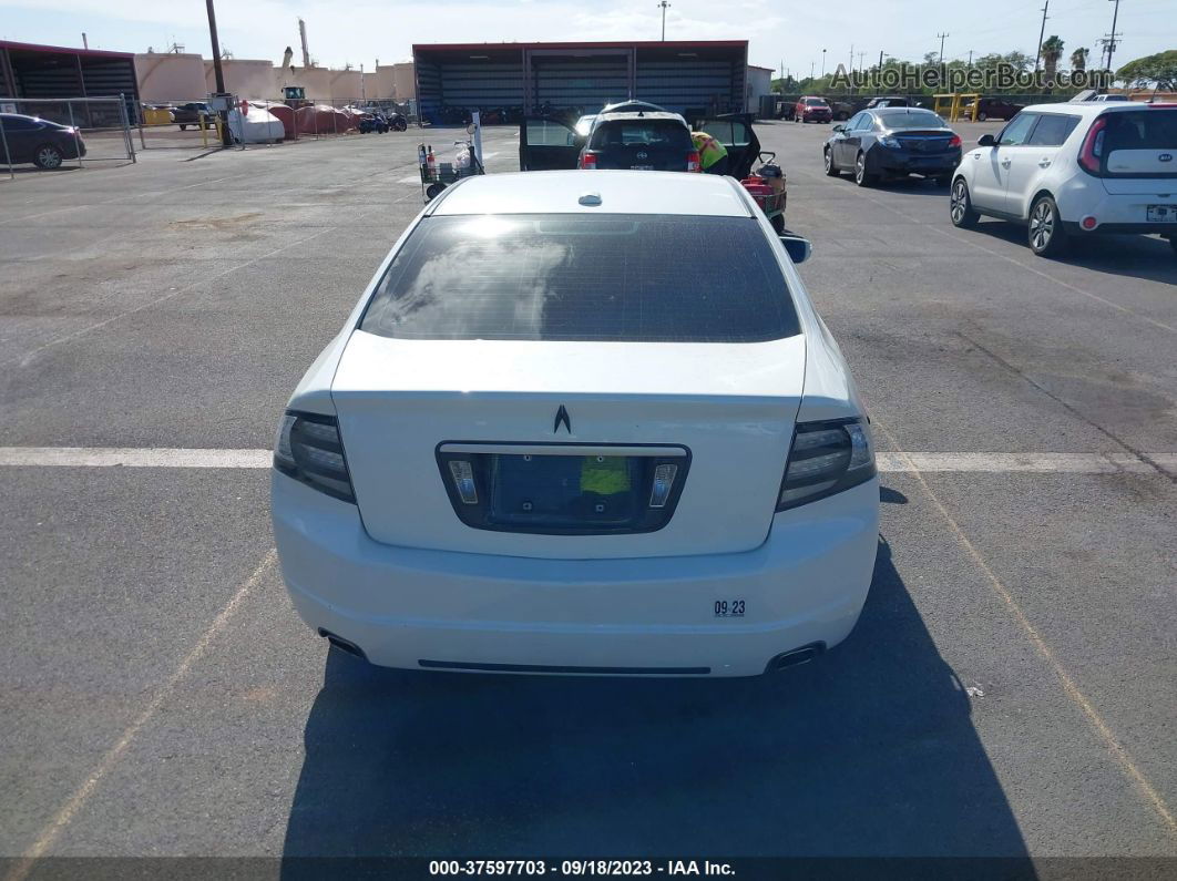 2008 Acura Tl   White vin: 19UUA66218A048866