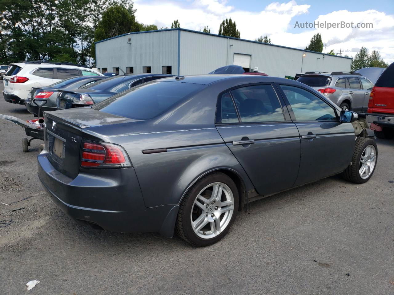 2008 Acura Tl  Gray vin: 19UUA66218A054375