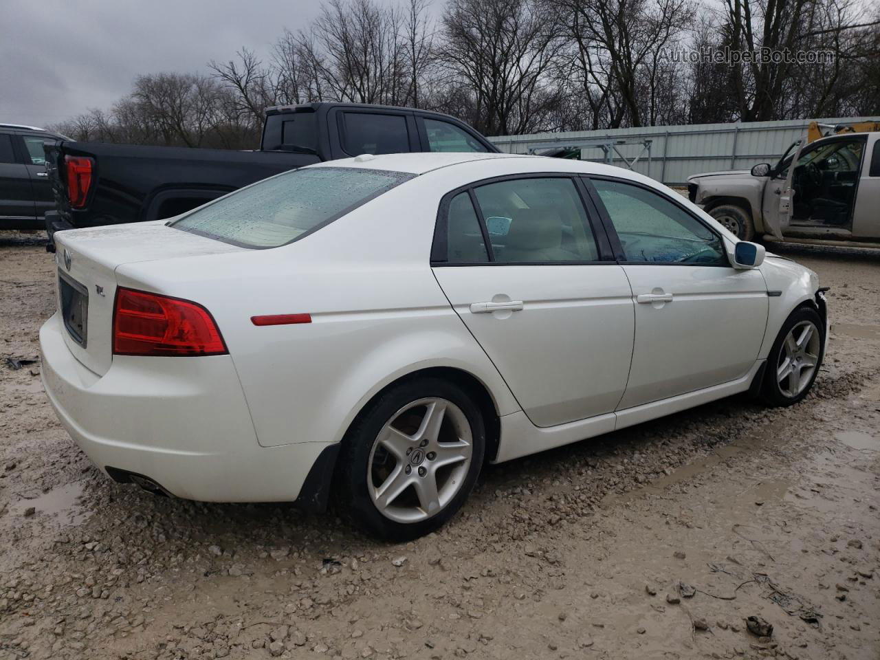 2005 Acura Tl  White vin: 19UUA66225A001471