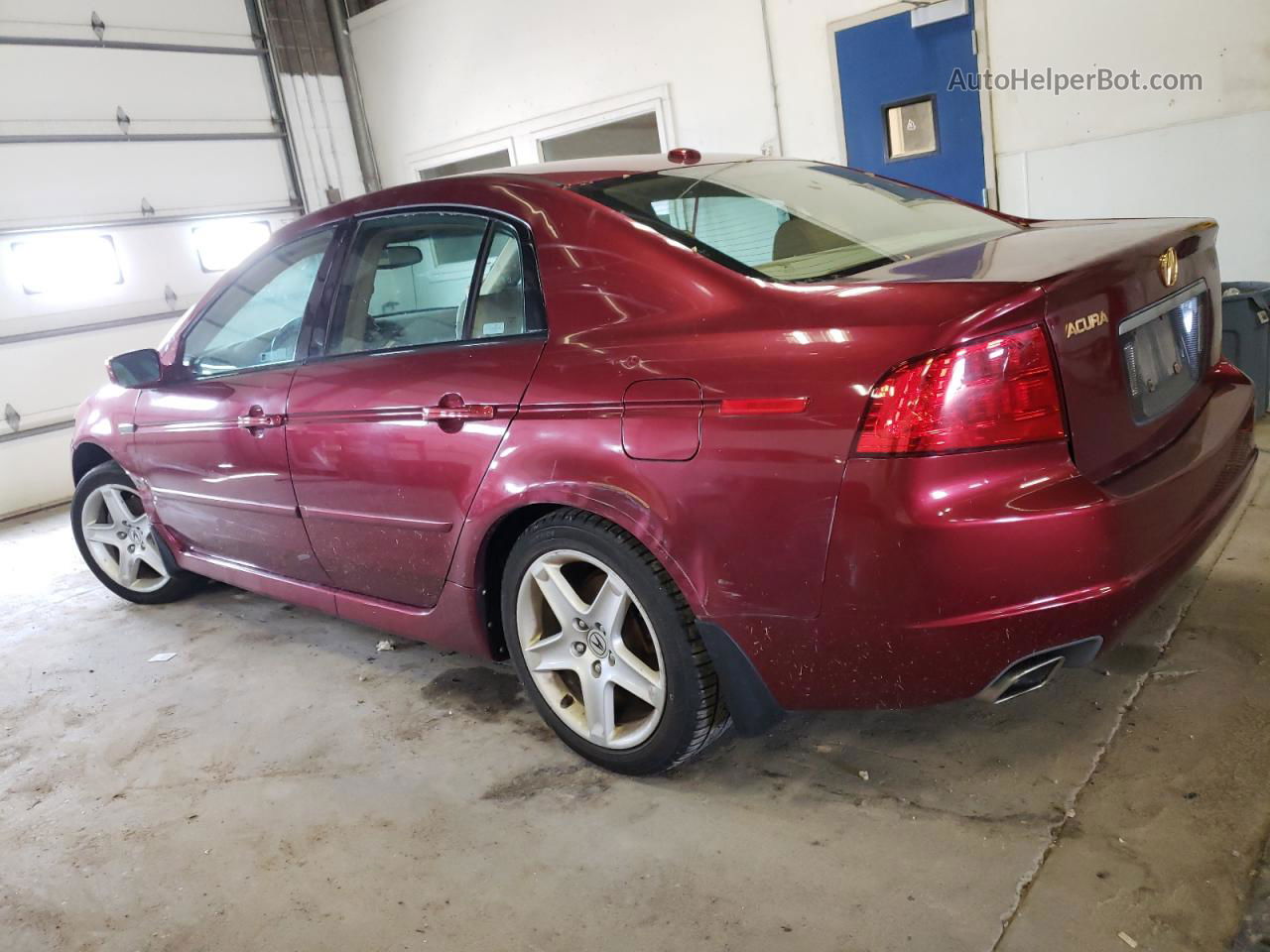 2005 Acura Tl  Maroon vin: 19UUA66225A023163